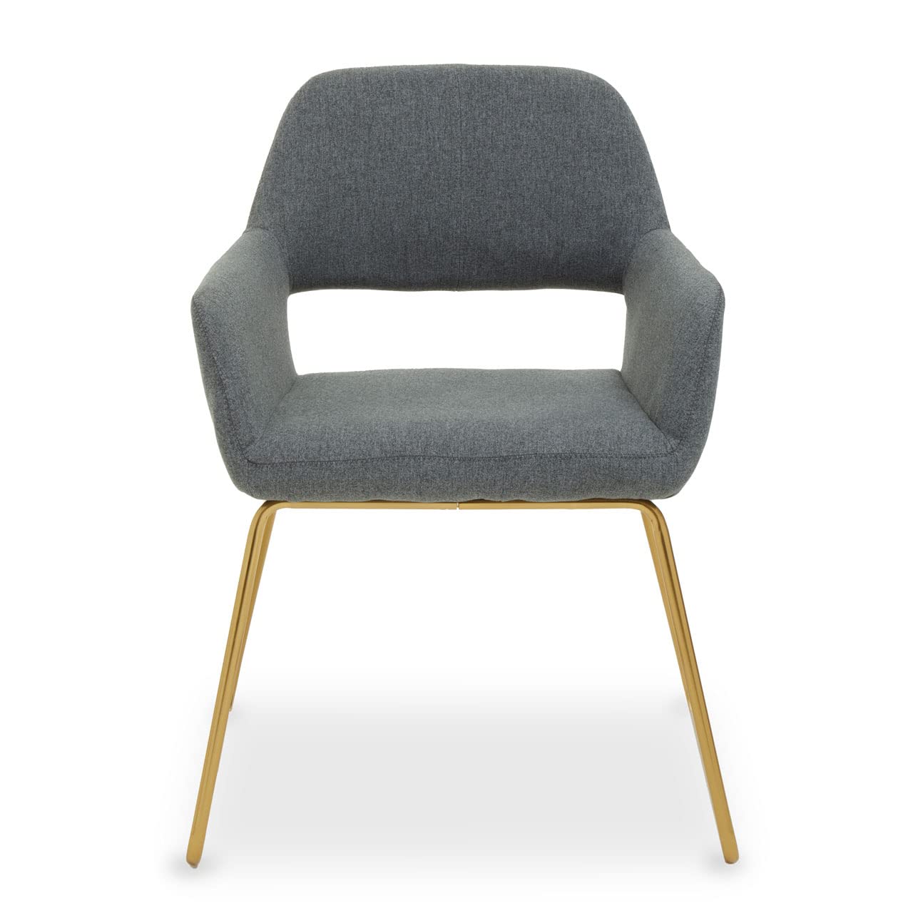 Stockholm Grey and Gold Dining Chair - Grey