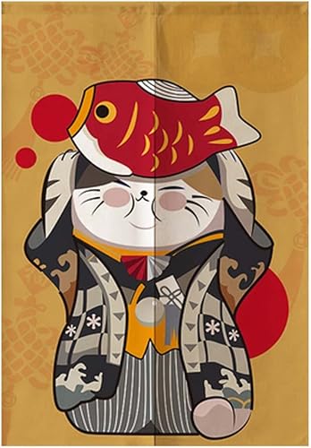 George Jimmy Cortina de estilo japonés para puerta pasillo restaurante cortina de entrada Noren 14