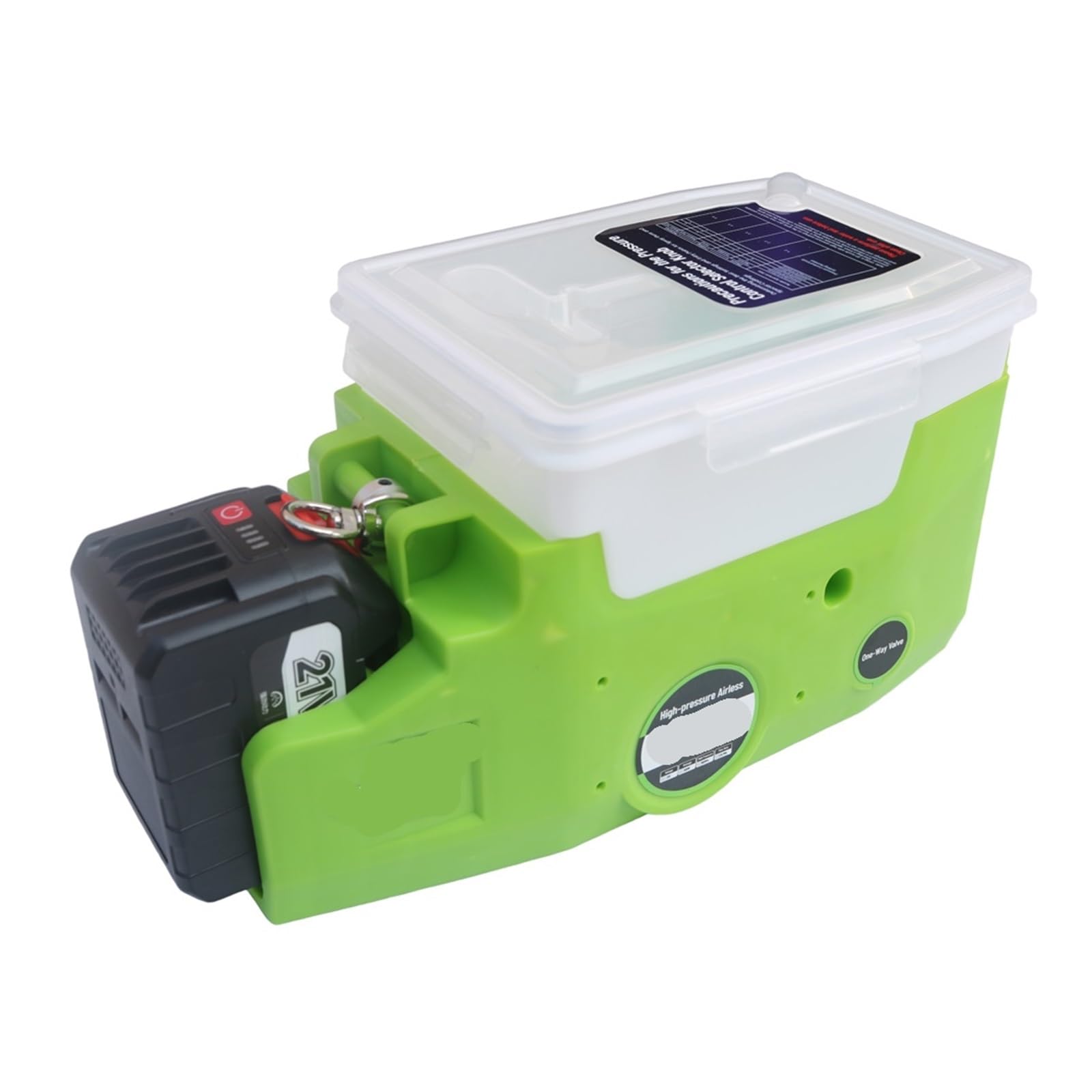 BASSFLY Macchina spruzzatrice Portatile da 500 W, Vernice al Lattice, Pistola a spruzzo ad Alta Pressione, Zaino, Batteria al Litio, Macchina for Pittura murale