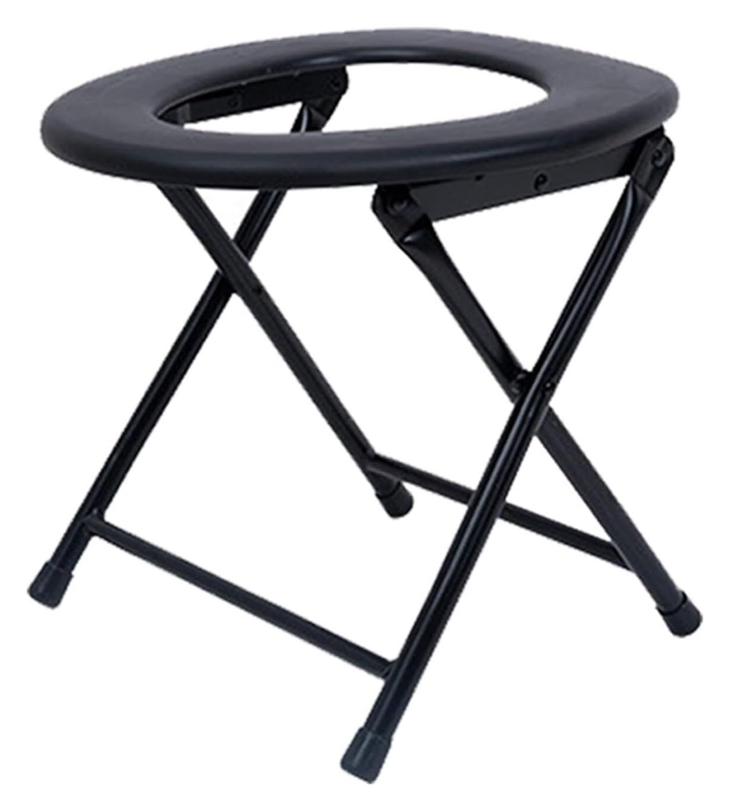 Asiento de inodoro portátil para acampar y taburete multiusos para el baño