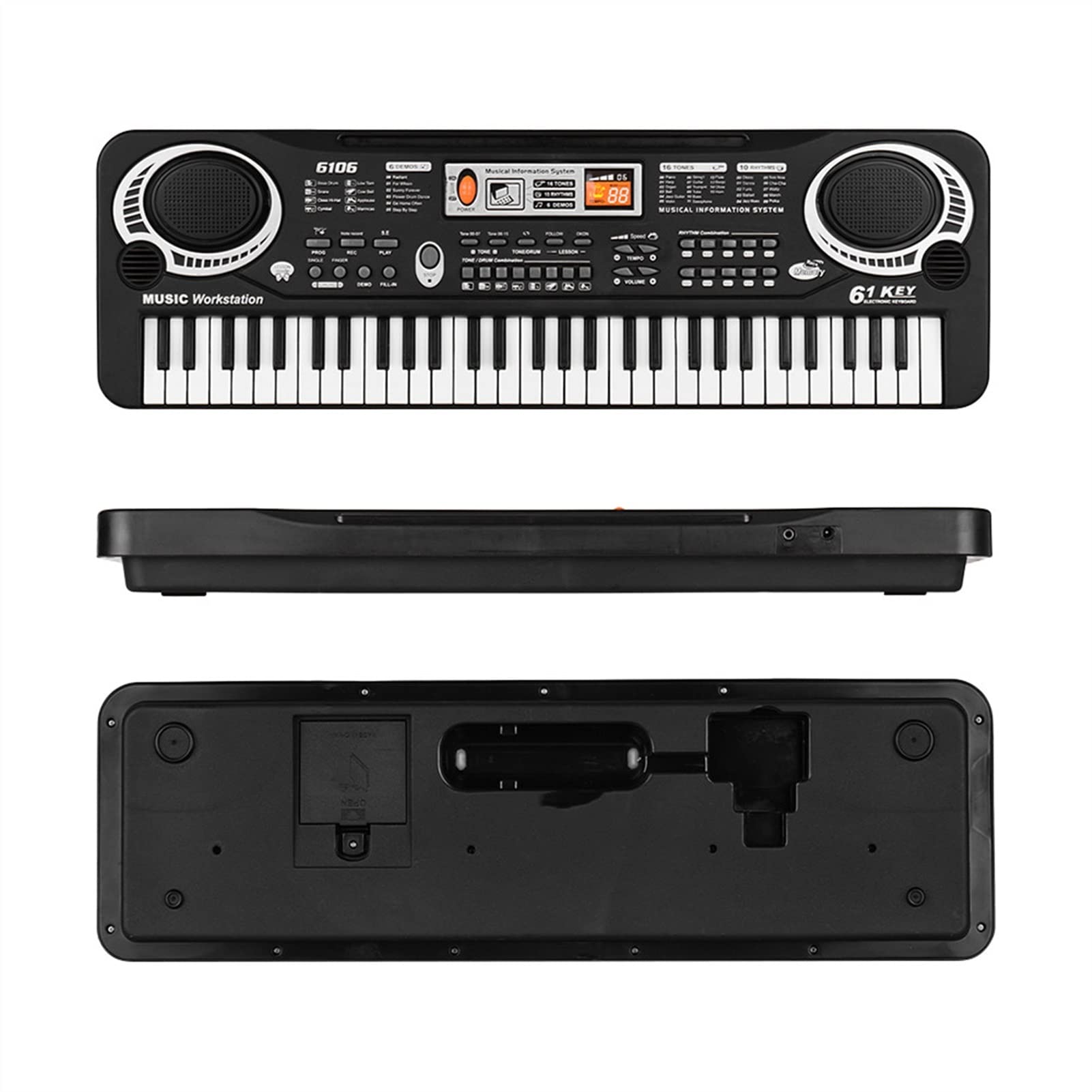 61 Tasti Tastiera Elettronica Per Pianoforte Digitale Con Microfono Per Studenti Musicali Per Gli Studenti Di Pianoforte Tastiera Pianoforte