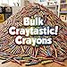 Craytastic! 75 Sets of 4-Packs in Cello (300 total Premium Bulk Crayons in Individual Packs) - Safety Tested & Non-Toxic - Restaurants, Birthday Party Favors, Schools, Crafts