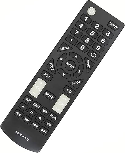 Miniatura 7 de NSRC4NA18 NS-RC4NA-18 - Remoto de repuesto compatible con Insignia TV HDTV NS-22D420NA18 NS-24D310NA19 NS-32D220NA18 NS-39D310NA19 NS-39D310NA17