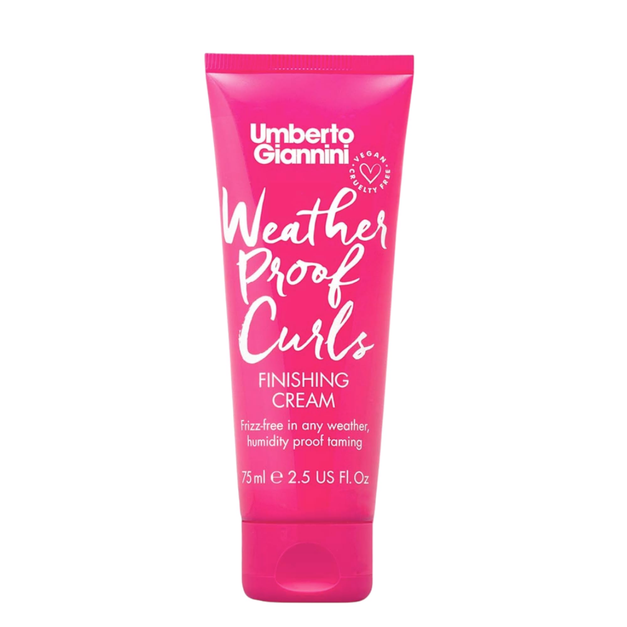 Umberto Giannini Weatherproof Curls Finishing Cream, Vegan & Cruelty Free Humidity Proof Hair Cream, 75 ml