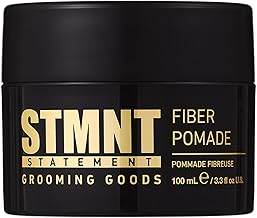 STMNT Grooming Goods Fiber Pomade, 3.38 oz | Semi-Matte Finish | Strong Control | Easy To Wash Out