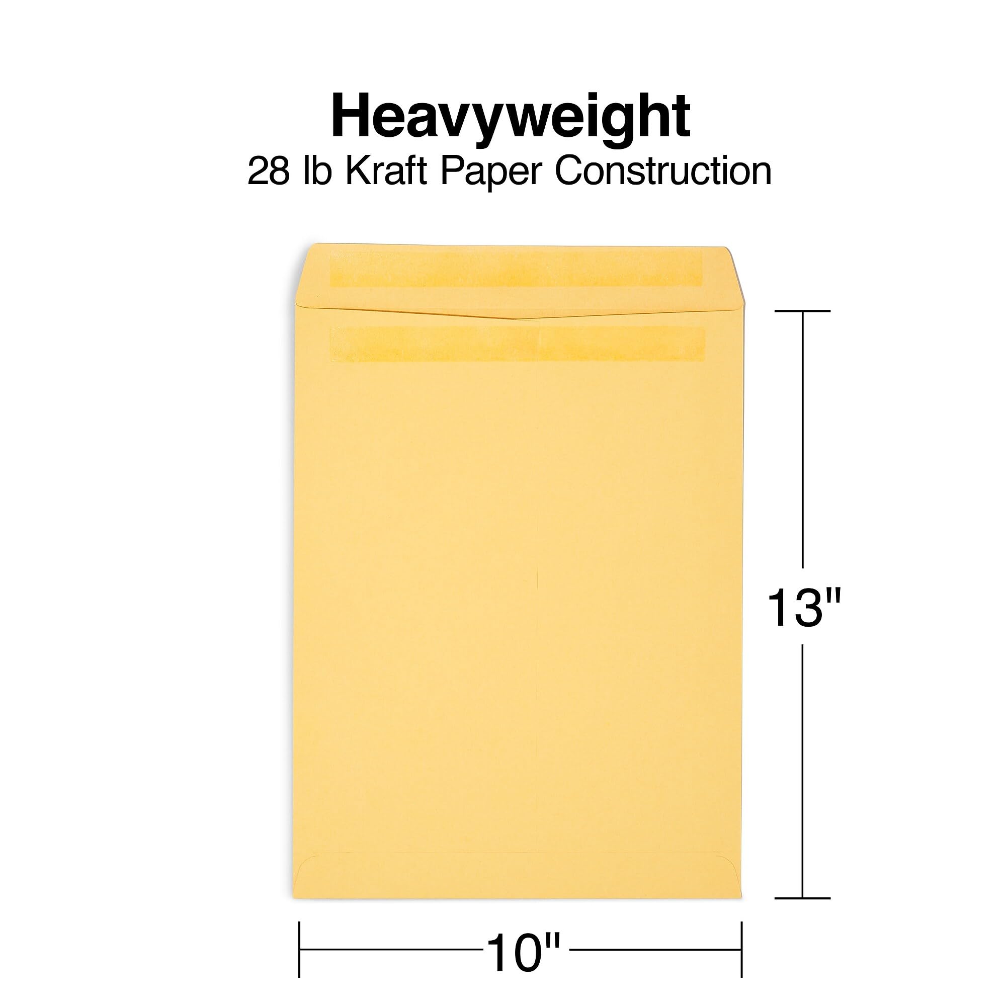 Staples 486933 Selbstklebende Katalogumschläge, 250 x 33 cm, Braun, 250 Stück (486933/14247)