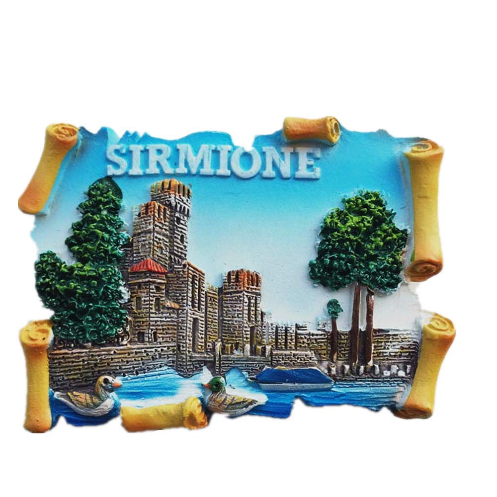 Sirmione Lake Garda Italy 3D Fridge Magnet Travel Souvenir Gift,Home & Kitchen Decoration Magnetic Sticker Italy Refrigerator Magnet Collection