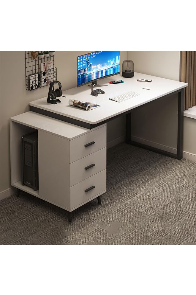 NKX Computer and Multifunction Table Home Office Workstation 120 CM with 3 Drawers