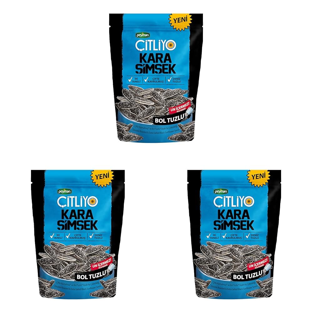 Peyman Çitliyo Kara Şimşek Bol Tuzlu 120G 3lü paket