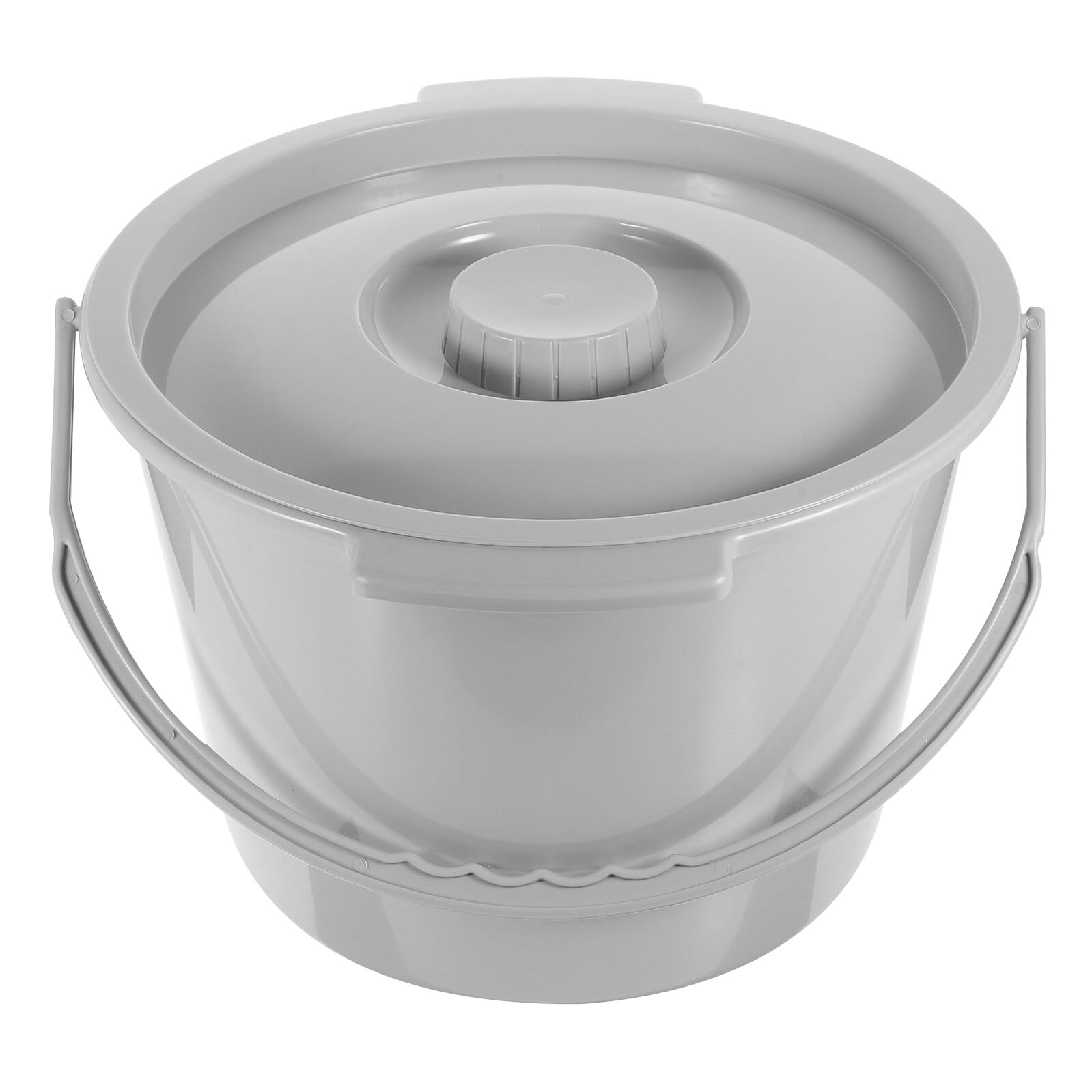 PLAFOPE Vaso da Notte Portatile Coperchio in Plastica, Sedile Comodo e Design Anti-spruzzo per Anziani e Uso Domestico