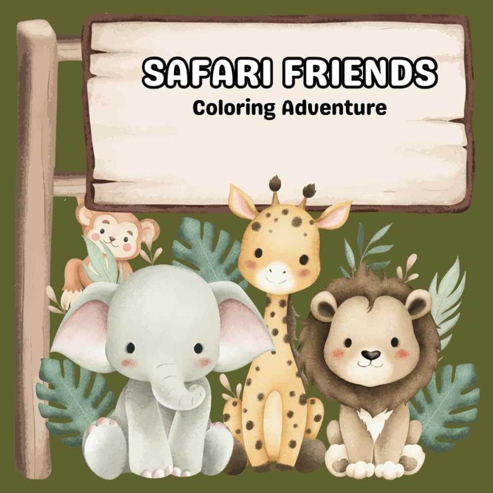 Safari Friends: Coloring Adventure