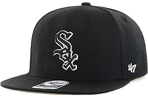 '47 Chicago White Sox No Shot Captain Adjustable Snapback Black Hat One Size