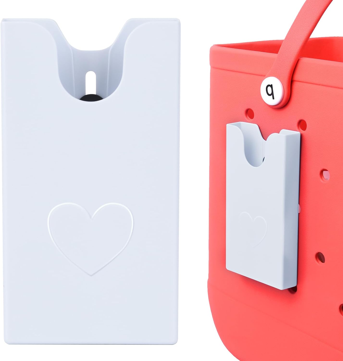 Phone Holder For Bogg Bag, Compatible with Simple Modern Bag & XL/Original Bogg Bag Accessories Insert, Universal ABS Plastic Cell Phone Case Holder Accessories for Bogg Bag Phone Holder White Phone Holder For Bogg Bag, Compatible with Simple Modern Bag & XL/Original Bogg Bag Accessories Insert, Universal ABS Plastic Cell Phone Case Holder Accessories for Bogg Bag Phone Holder White