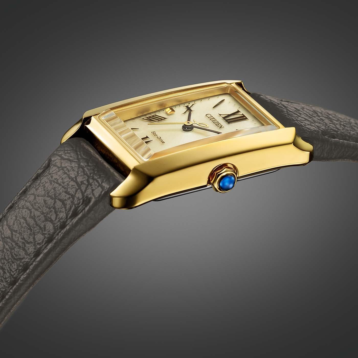 CITIZEN Zegarek damski z paskiem ze stali nierdzewnej Eco-Drive Solar cyfry rzymskie