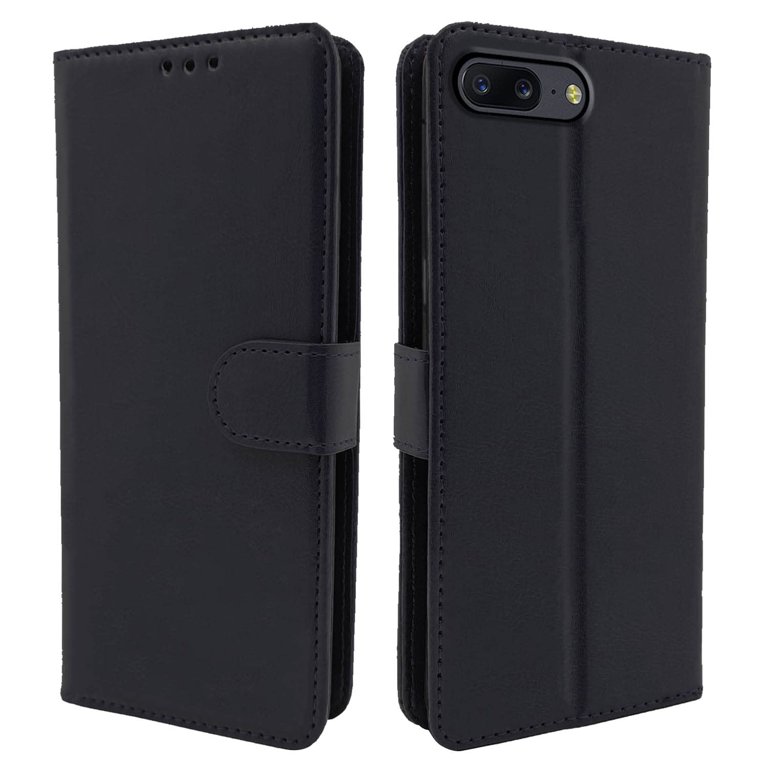 Pikkme Oneplus 5 Flip Case Leather Finish | Inside TPU with Card Pockets | Wallet Stand and Shock Proof | Magnetic Closing | Complete Protection Flip Cover for Oneplus 5 (Black) (B0B3VFP9P1) Amazon Price History, Amazon Price Tracker