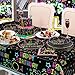 XJLANTTE Glow Neon Party Supplies - Glow in the Dark Happy Birthday Plates and Fluorescent Napkins for Blacklight Neon Party Decorations, Serves 40 Guests