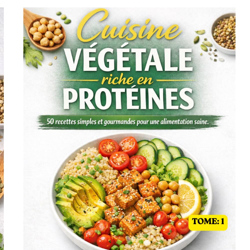 Cuisine Végétale riche en Protéines: 50 recettes simples et gourmandes pour une alimentation saine.