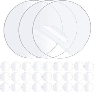 30PCS Heavy Duty Double Sided Adhesive Mounting Circle Tape- Waterproof,Strong Adhesion,Clear, High Strength,No Residue Removability for Hanging,Wall Mounting, Home Decor,Adhesive for Shower