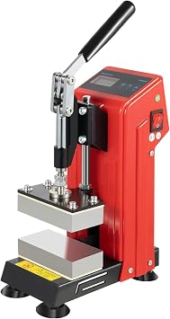 Manual Hot Press Machine, 900W Mini Hot Press Stamping Machine, Aluminum Heating Press Machine with 3 x 5 Inch Dual Heat Plates for Heat Transfer, Sublimation Print, 0-400F
