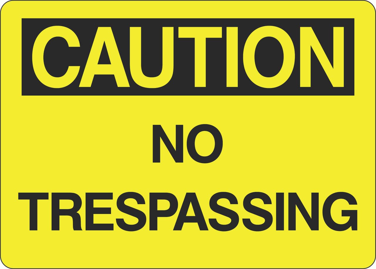 Tin sign vintage No Trespassing Plaque Poster for Bar Pub Beer Home Garage Man Cave Wall Decor 12x8 Inch
