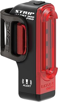 LEZYNE Strip Drive Pro Alert Rear - Bicycle USB Rechargeable Durable Weather-Resistant IPX7 White LED Tail Light with Solid & Flash Modes | Includes Silicone Rubber Mounting Strap