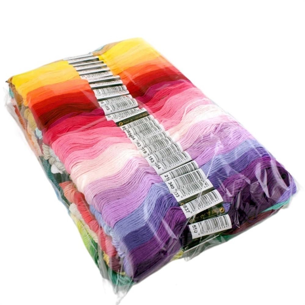 250/200/100/50 Ścieg Krzyżykowy Bawełniana Nić Do Haftu Nici Szycia Motki Rękodzieło(100 Colors)