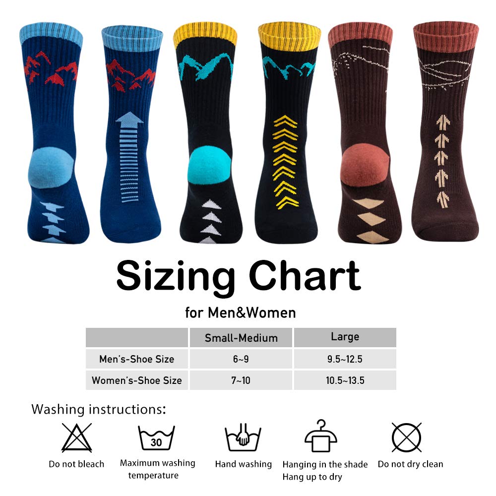 Time May Tell - Calcetines de senderismo para hombre (2/4 unidades)