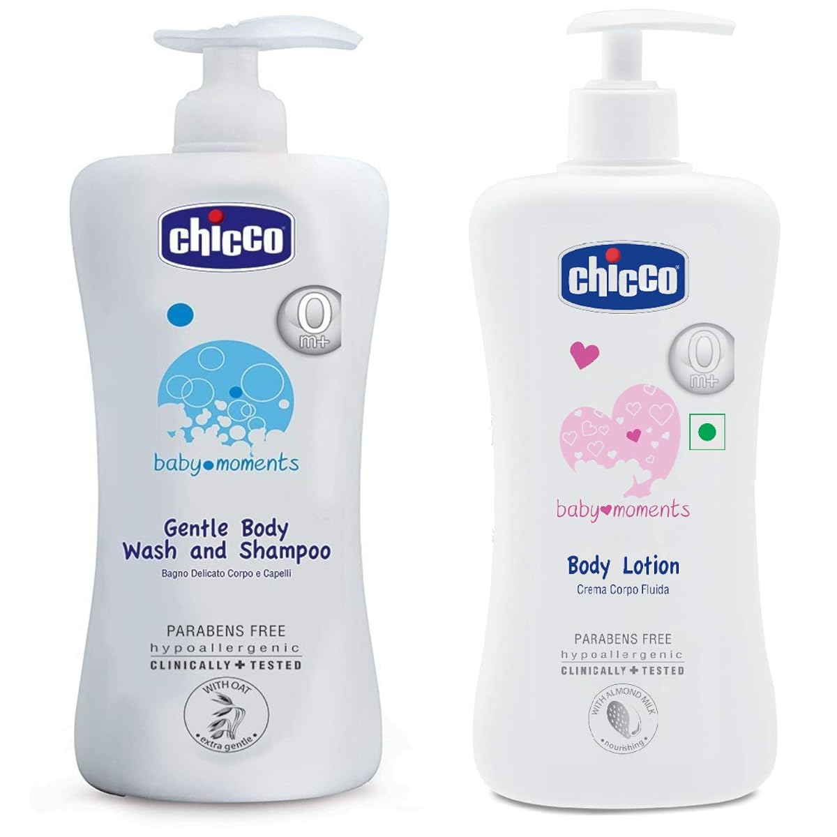 Chicco Bodywash 500ml and Lotion 500ml