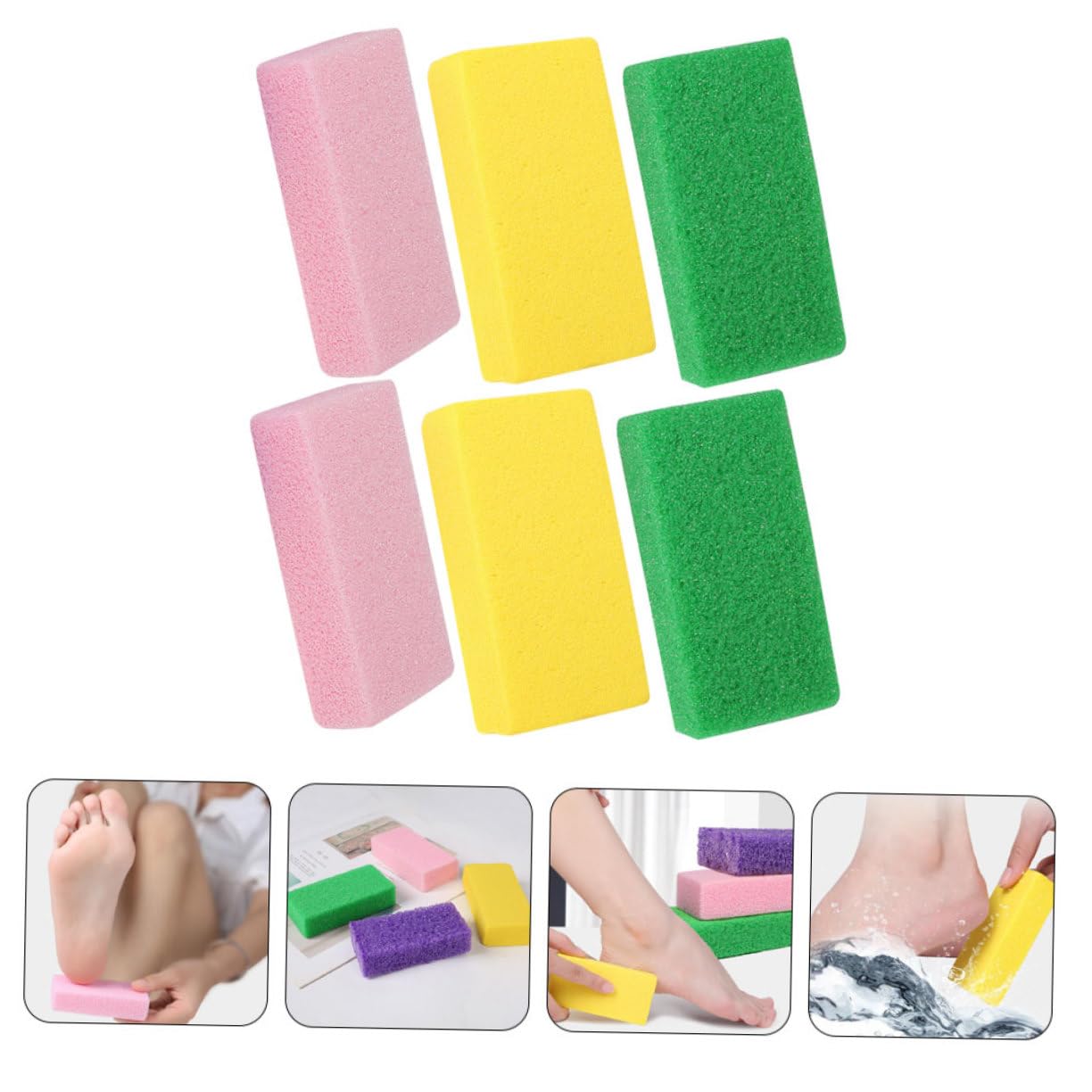 POPETPOP 24pezzi Pietre Pomice Esfolianti Per Piedi Raspa Per Calli e Morta Strumento Professionale Per Pedicure e Piedi