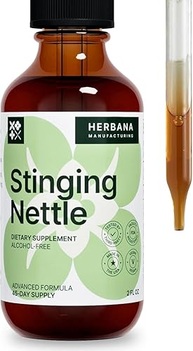 Extracto líquido de hoja y raíz de ortiga picante, suplemento de hierbas orgánicas, soporte urinario y renal natural para hombre y mujer, tintura