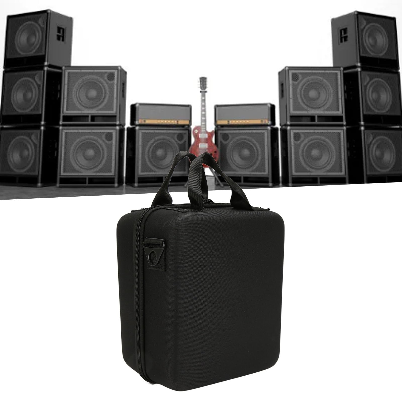 Custodia Rigida per Altoparlante Mania Custodia Protettiva Impermeabile per Altoparlante Bluetooth da Viaggio in Nylon EVA di Grande capacità