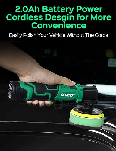 Miniatura 4 de KIMO - Kit de pulidor inalámbrico para coche + juego de llaves de impacto inalámbricas