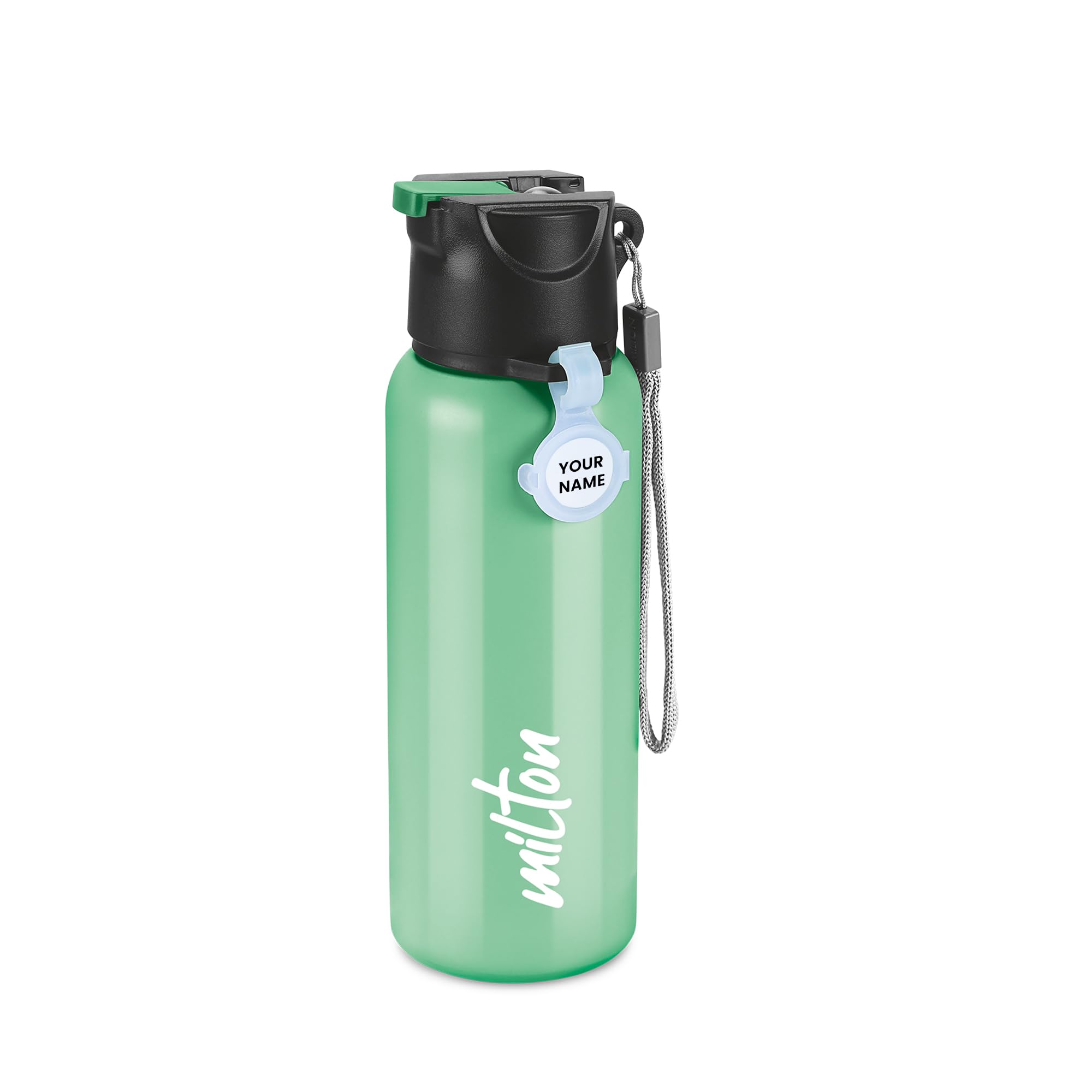 Sipstar 600 Stainless Steel Sipper Water Bottle 560 ml, Single Walled, ISI Certified I Leak Proof Lid, Rust Proof I for School, Office, Gym I Green