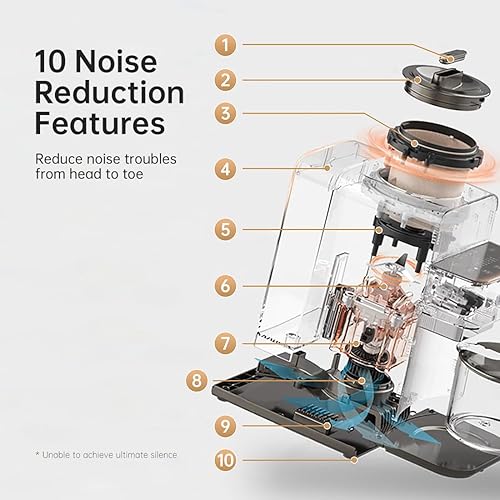 Miniatura 6 de Joydeem Máquina automática para fabricar leche de soja, licuadora de cocción caliente para leche de soja, leche de nuez, pasta, alimentos y jugos
