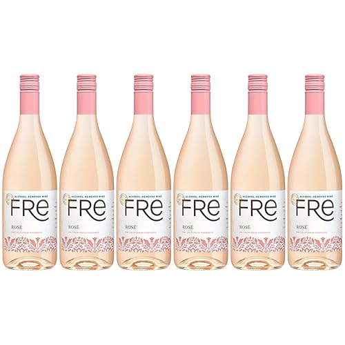 Sutter Home Fre Rosé vino sin alcohol, paquete de experiencia, paquete de 6