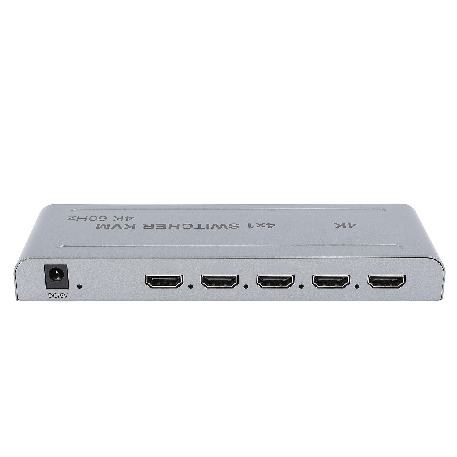 HDMI 4 in 1 Uscita 4K 60 Hz, Splitter HDMI Senza Interruzioni con Telecomando, Selettore Switcher HDMI a 4 Porte, USB 2.0, Supporto per DTS HD, per TrueHD, per DTS, (Spina