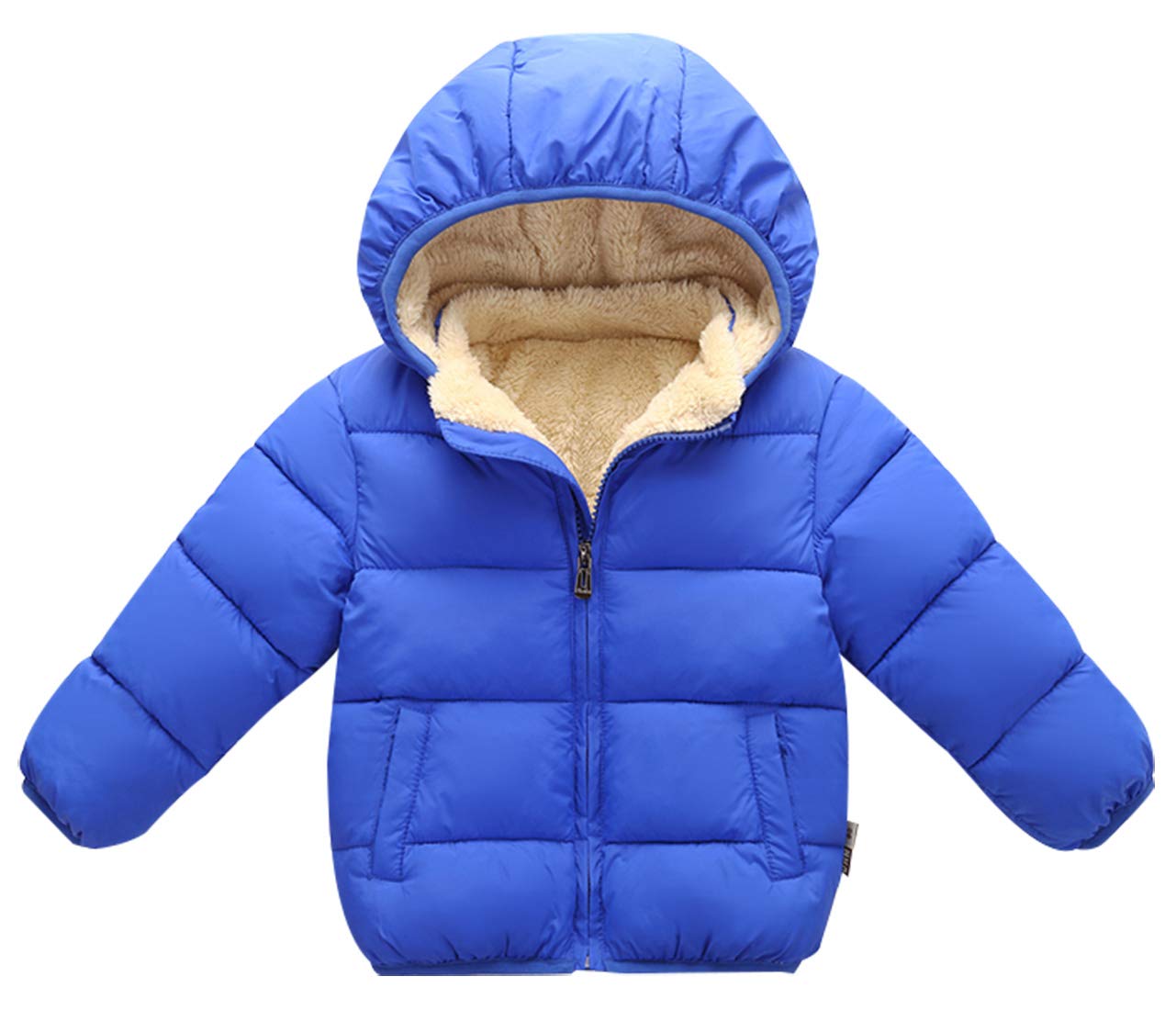 Happy Cherry Toddler Down Jacket Removable Hooded Windproof Snow Winter Coat Outwear