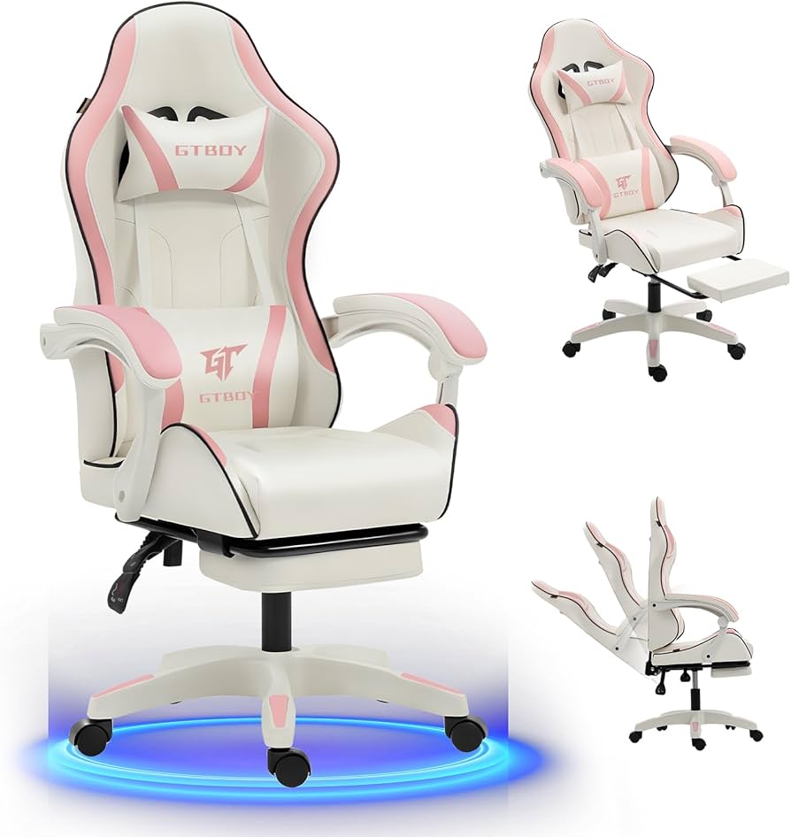 Amazon.co.jp: GTBoy ゲーミングチェア オットマン付き 座り心地最高