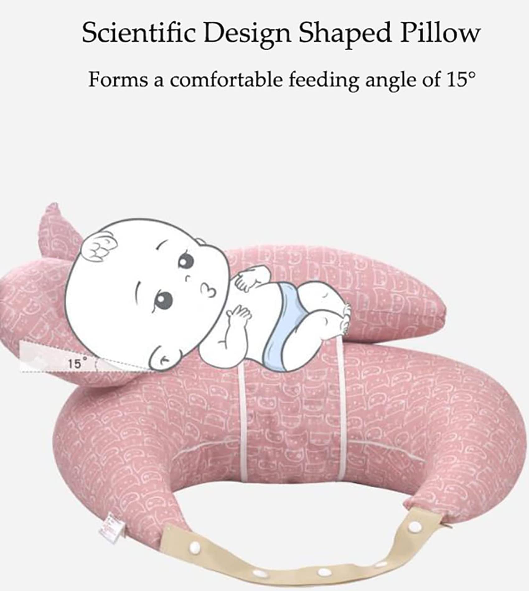 NLAVW Almohada de Lactancia para Lactancia, posicionador de bebé Premium Almohada Multifuncional Almohada de Soporte Infantil