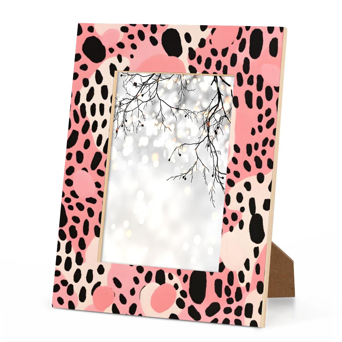 Amazon.com - Foerrkelg Pink Leopard Print Picture Frame 4x6, Pink