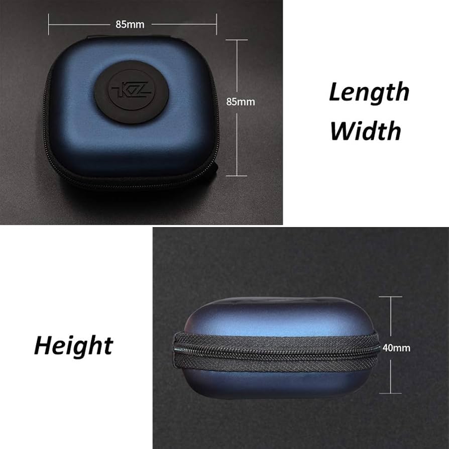 Amazon.co.jp: KZ イヤホンケース ジッパー式ヘッドホンバッグ