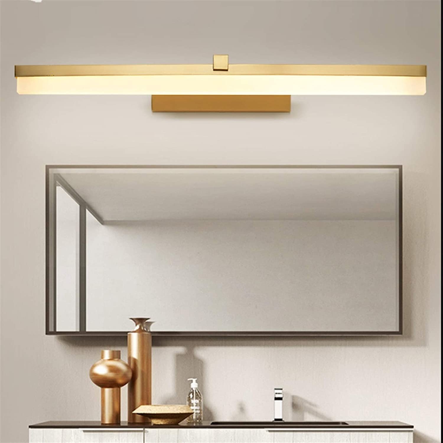 Appliques murales Plein cuivre Applique Nordique Moderne Appliques murales Luxe Salle de Bain Miroir Armoire Coiffeuse Maquillage Lampe Appliques murales Couloir