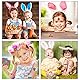 HOWAF Osteraufkleber für Kinder Kleinkinder Osterhasen Blumen Küken Ostereier Aufkleber Oster Sticker Set Osterdeko Aufkleber für Jungen Mädchen Ostern basteln Kinder Ostergeschenk & Osterhandwerk