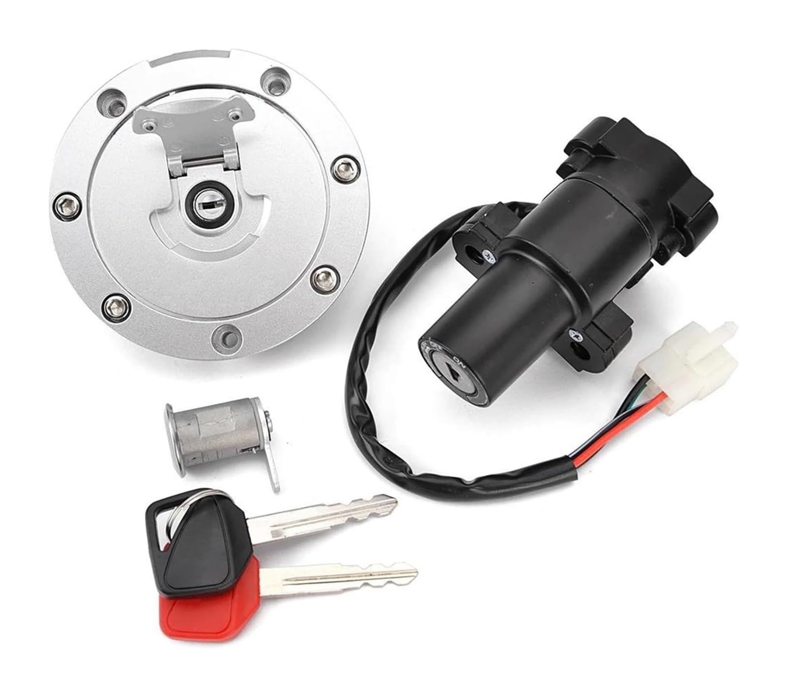 Cerradura De Encendido para CBF600 2004-2009 35010-MER-D10 35010-MER-D00 Interruptor Arranque Cerradura Encendido Motocicleta Combustible del Tanque Juego Llaves