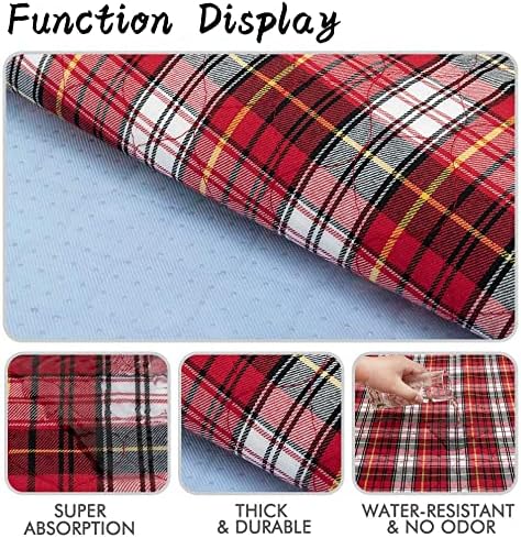 HzNzYHD 2 Pack Guinea Pig Fleece Cage Liners - 90 x 60 CM, Washable Non-Slip Fast Absorbent Waterproof Small Animals Bedding Pads for Chinchillas Rabbits Hamster Bunny
