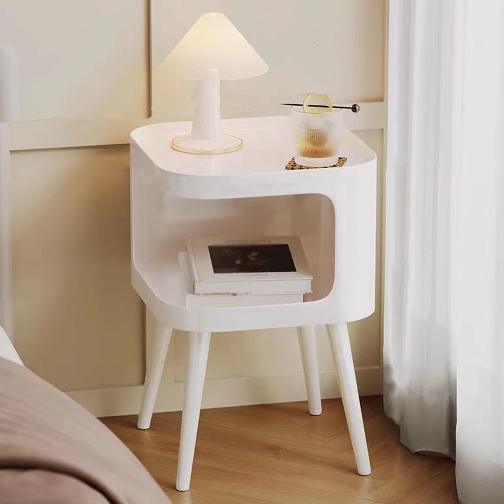 Grande table de chevet en acier au carbone DKSNAJ armoire d'appoint et étagère de rangement