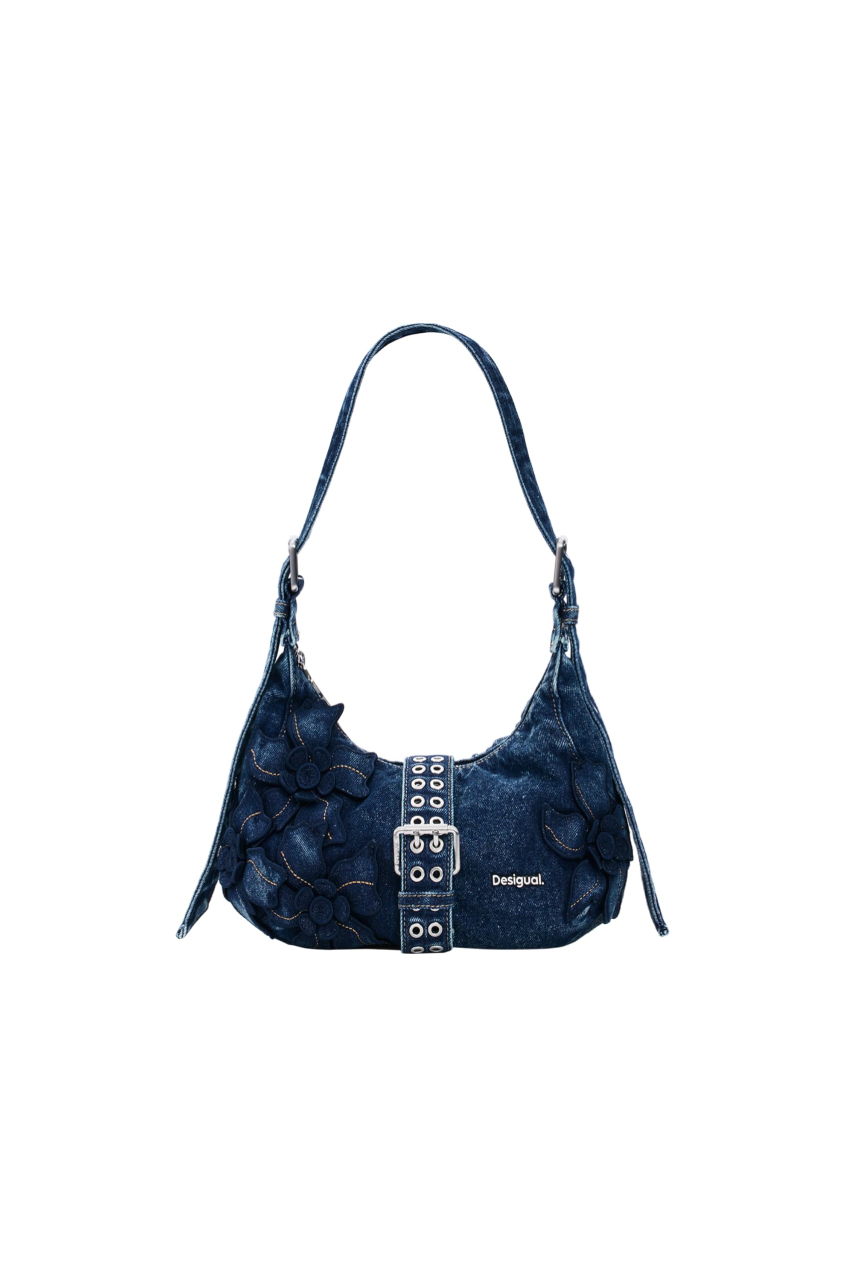 Desigual Schultertasche Umhängetasche Curio Denim Margot Bag Denim Dark Blue blau