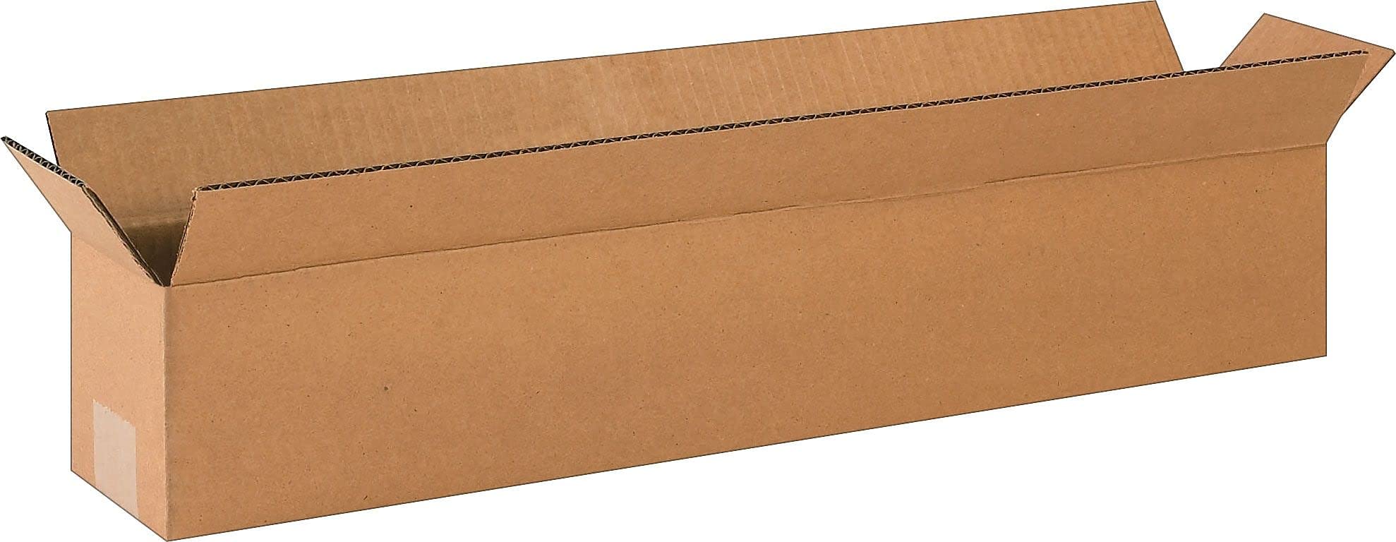 The Packaging Wholesalers 24 x 4 x 4 Inches Shipping Boxes, 25-Count (BS240404)