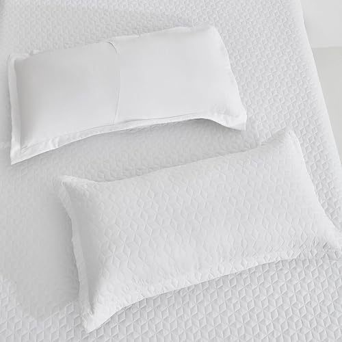 Miniatura 8 de Blythease Colcha extragrande King de 128 x 120 pulgadas, extra ancha, aspecto moderno y contemporáneo, funda de cama ligera, reversible, 5 piezas,