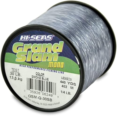 Miniatura 46 de HI-SEAS Línea de pesca de monofilamento Grand Slam - Fuerte y resistente a la abrasión en transparente, rosa, verde, azul humo, amarillo